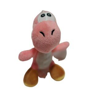 Yoshi Super Mario Bros Pink Plush Toy Stuffed Animal Figure 4 inch